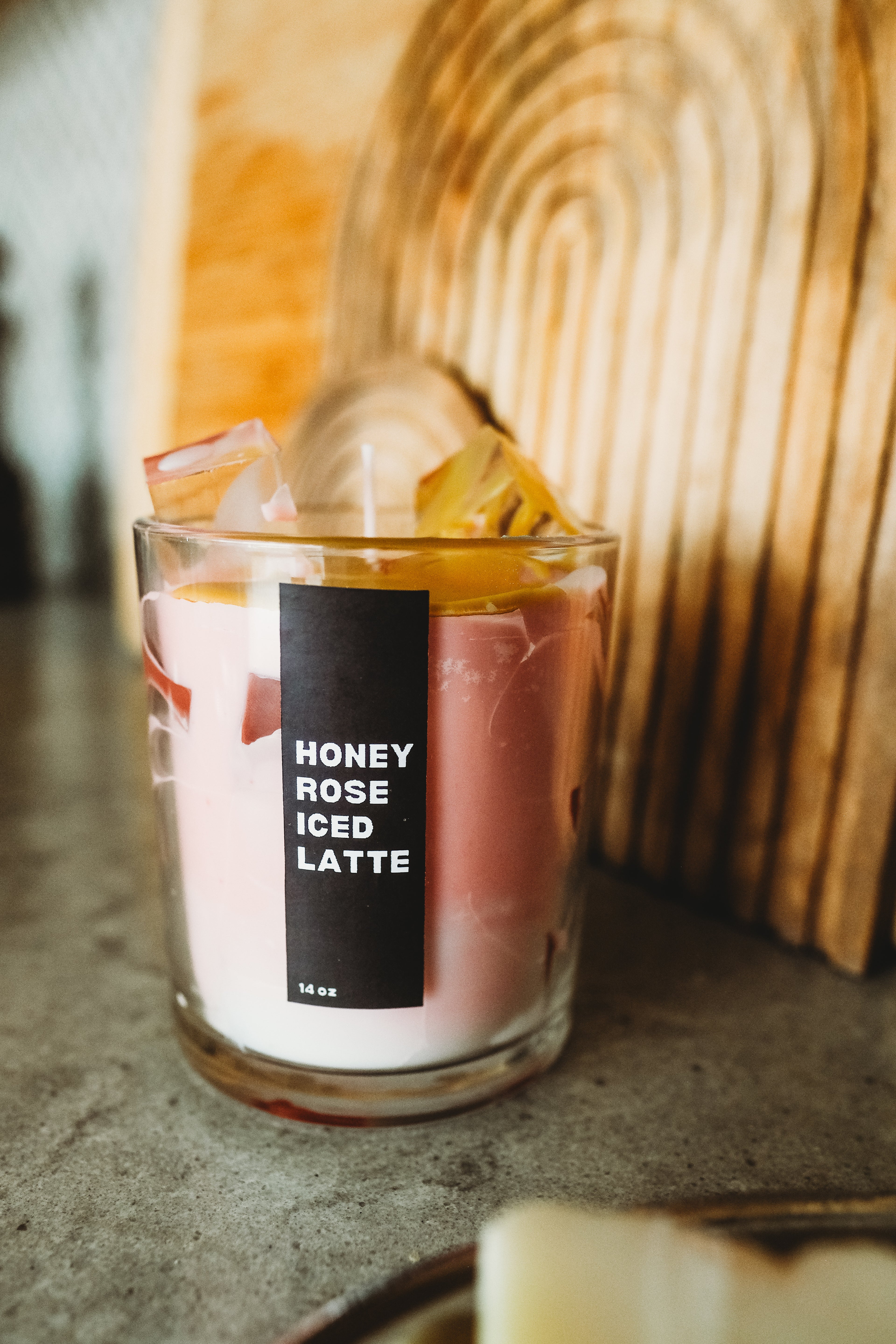 Honey Rose Iced Latte