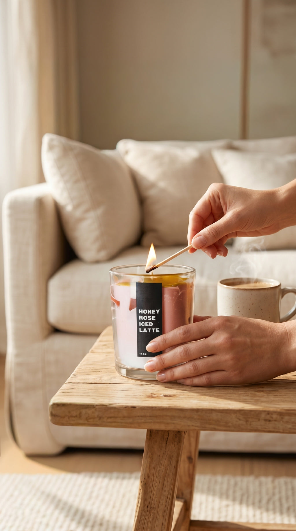 Honey Rose Iced Latte